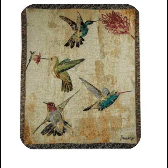 Manual Woodworkers & Weavers Made in USA Tapestry Throw Blanket Afghan  50”x60” - Picture 1 of 7